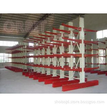 Long Goods Handling Cantilever Shelving For Timber , Pipe ,